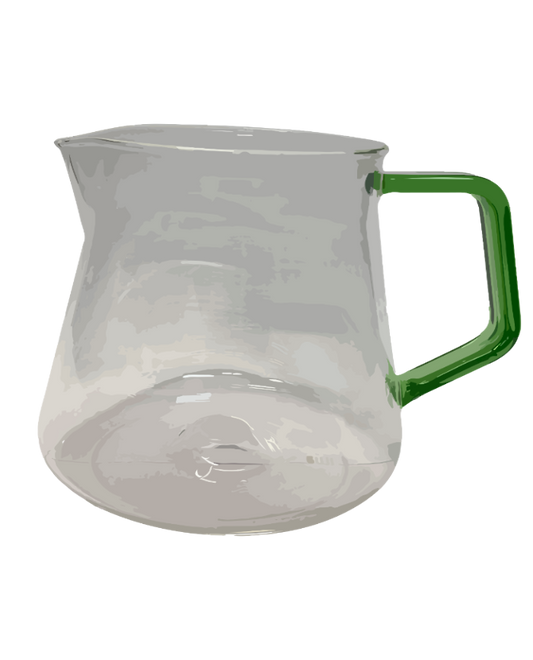 Suji Sensory Glass Server - 600 ml - Green Handle